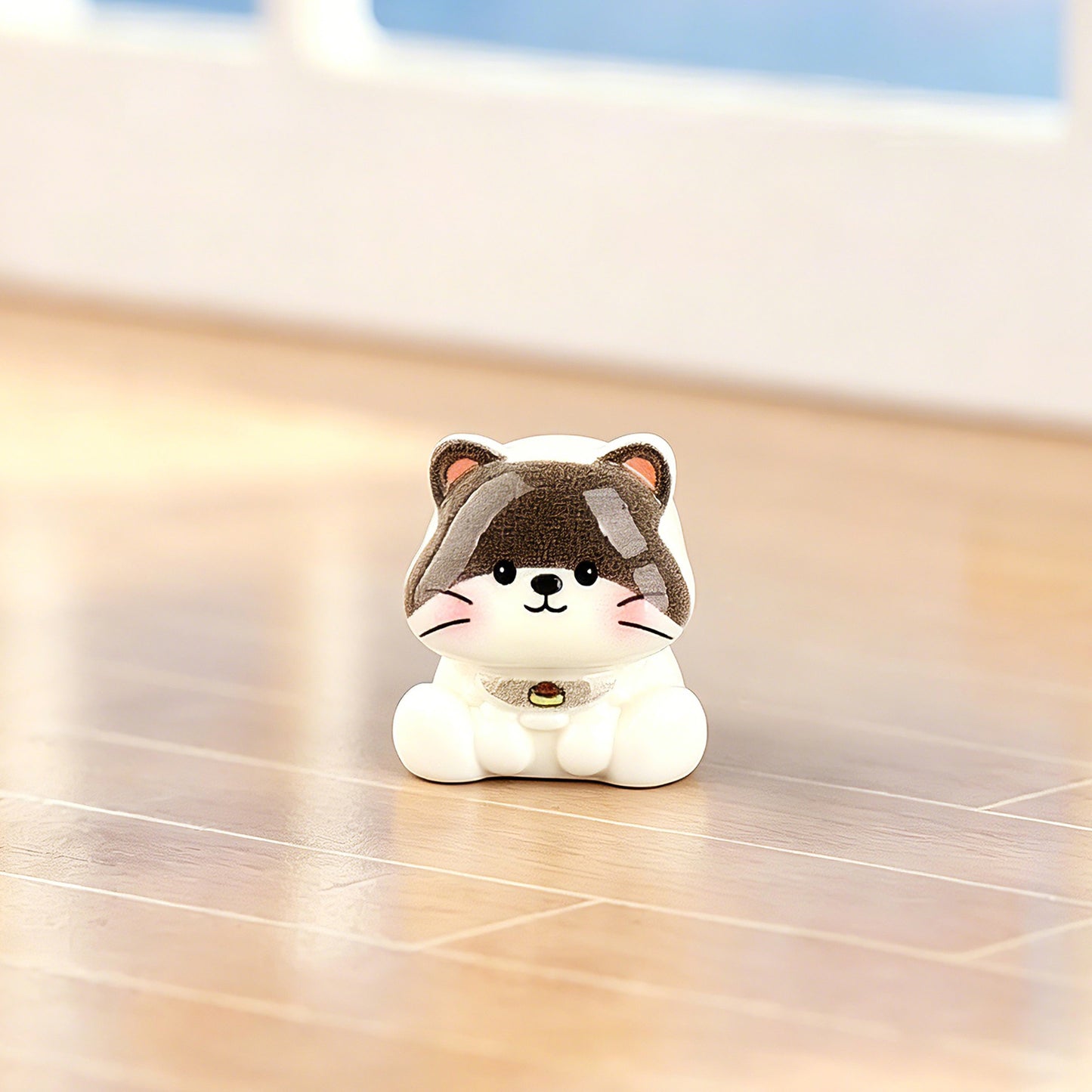 卡通小猫猫咪萌粒桌面车载装饰立体树脂小摆件工艺品钥匙扣挂件