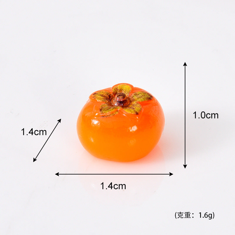 新品微缩仿真西红柿树脂摆件彩绘迷你水果 娃娃屋diy场景桌面配件
