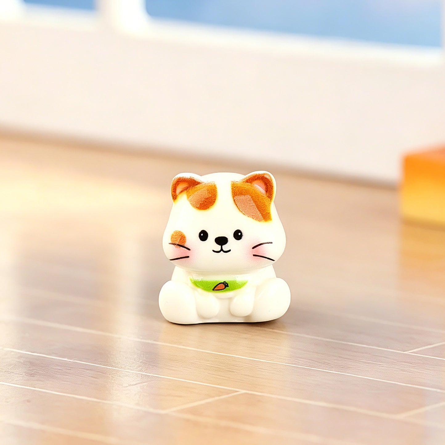 卡通小猫猫咪萌粒桌面车载装饰立体树脂小摆件工艺品钥匙扣挂件