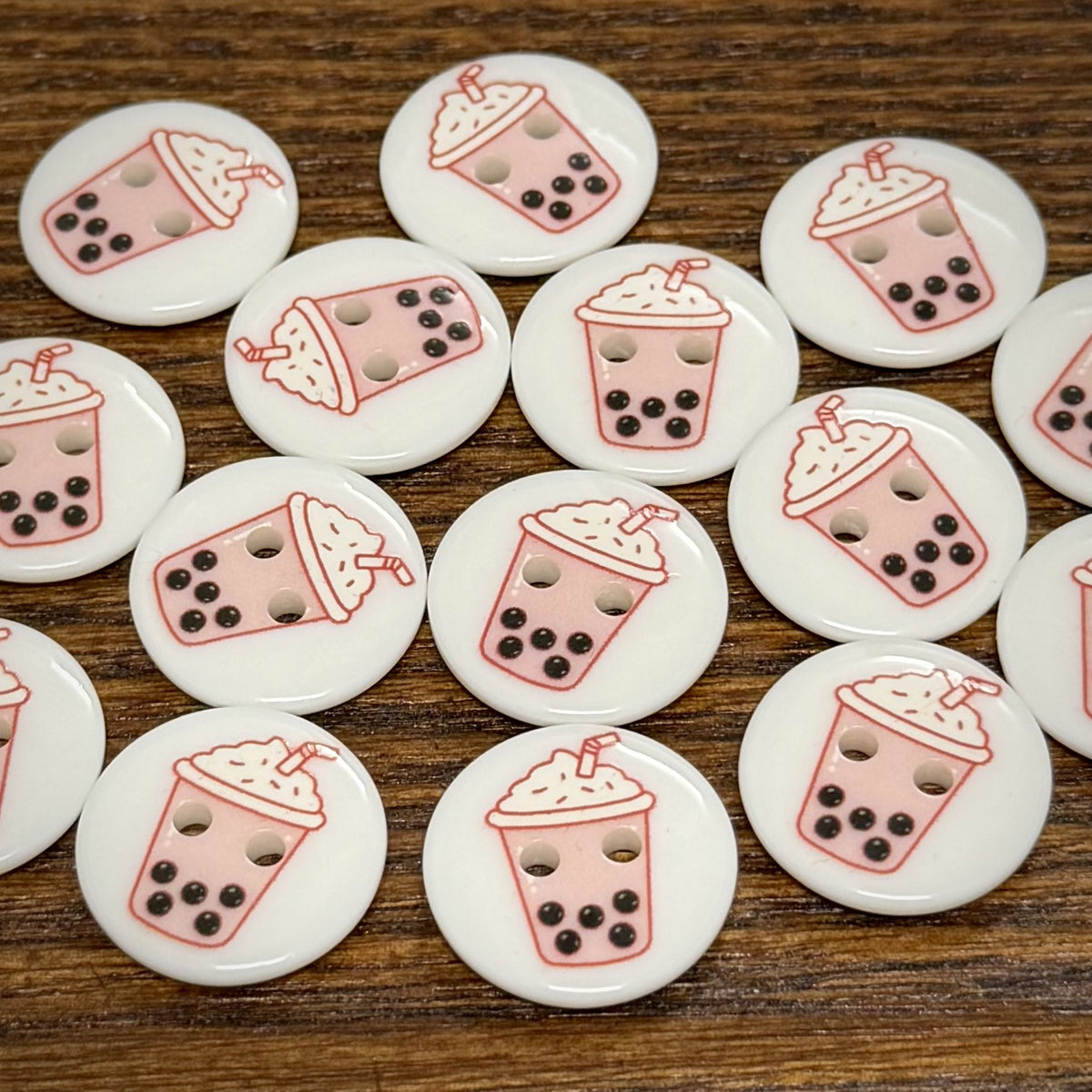 Bunli - DIY 10 Pack Bubble Tea Two Hole Button