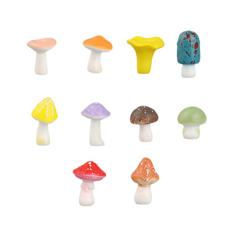 蘑菇苔藓缸造景DIY材料 迷你场景配件树脂工艺品 装饰摆件