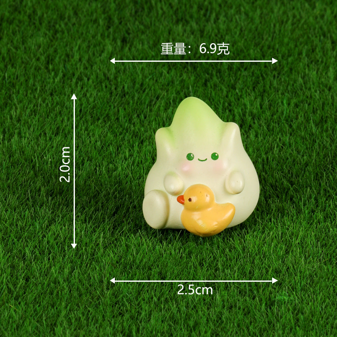 树脂工艺品 可爱竹笋宝宝 微景观小摆件多肉盆栽造景配饰家居饰品