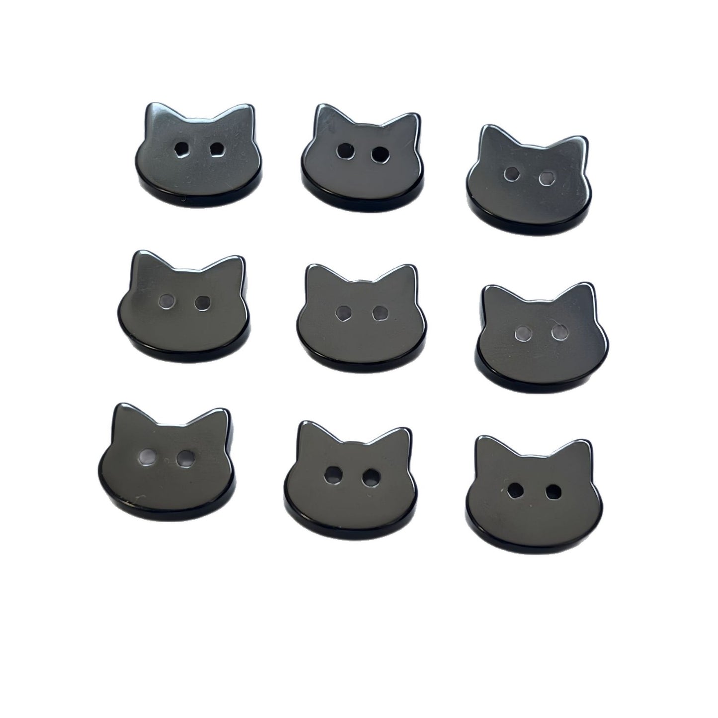 黑色小猫扣子猫咪可爱纽扣卡通动物童装毛衣手工DIY配件装饰扣
