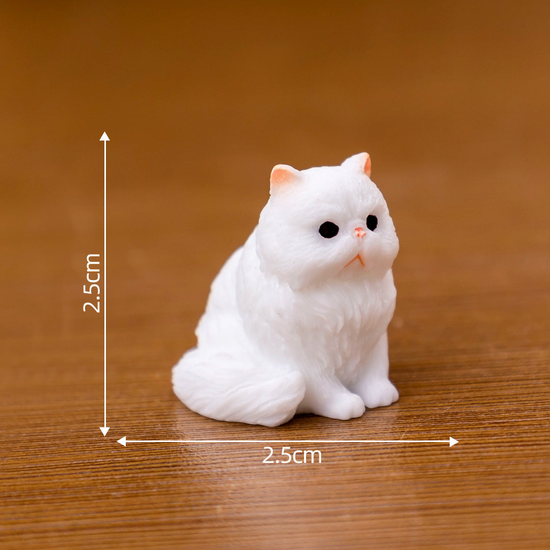 微景观创意可爱小猫猫咪 diy装饰品盲袋配件迷你桌面汽车载小摆件