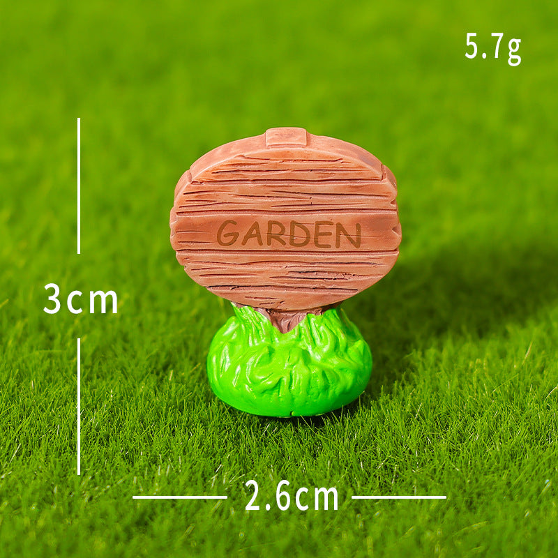 Objella - Flower Garden Scene Miniature Ornament
