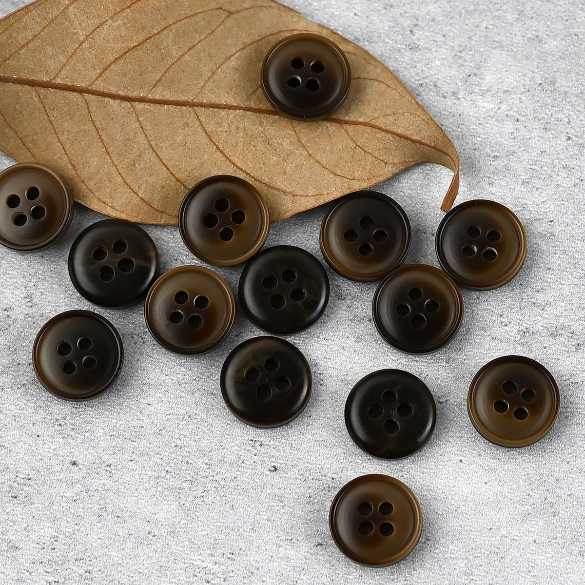Bunli - DIY 10 Pack Gradient Contrast Four-Hole Button