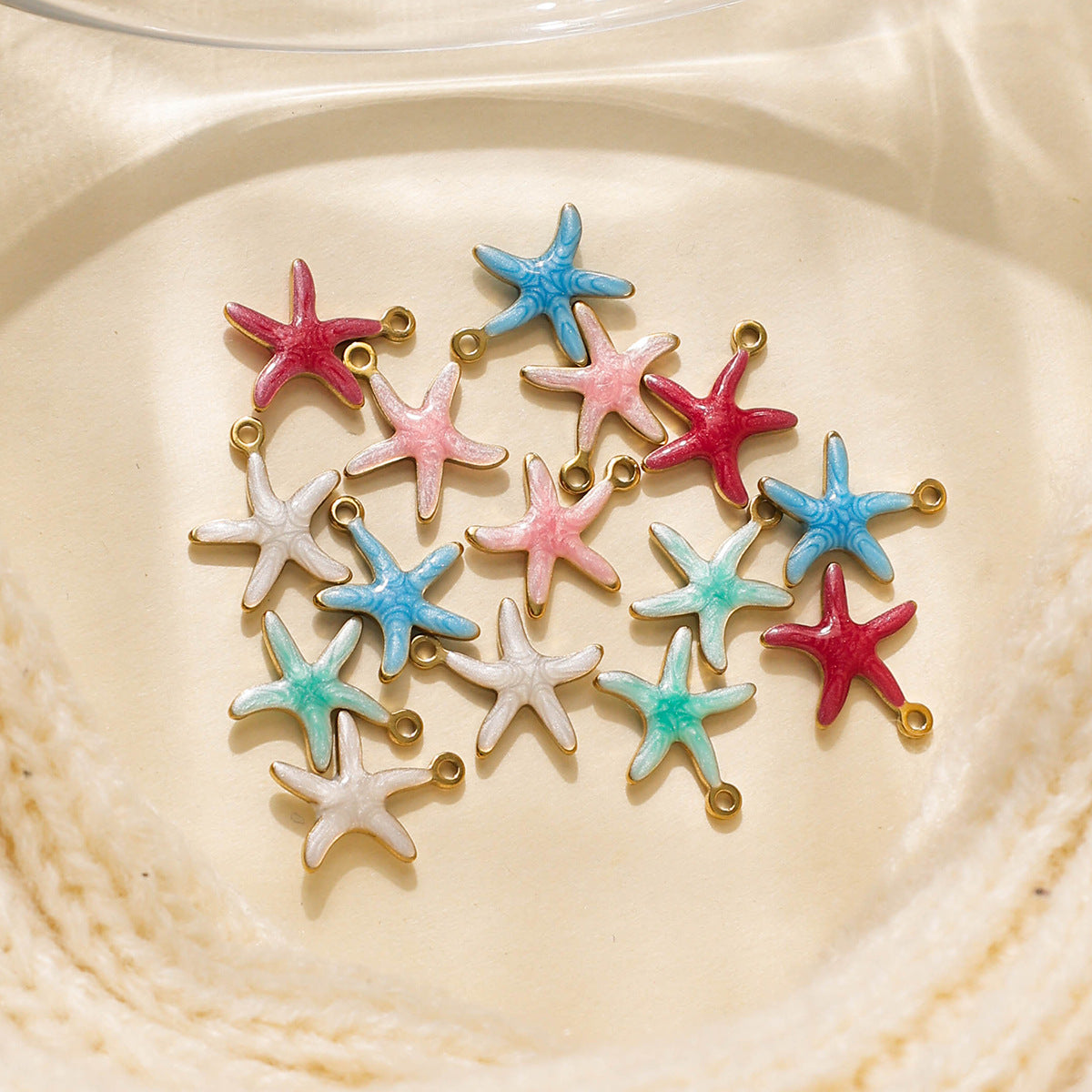 Elvane - Color-Accented Starfish Pendant Only