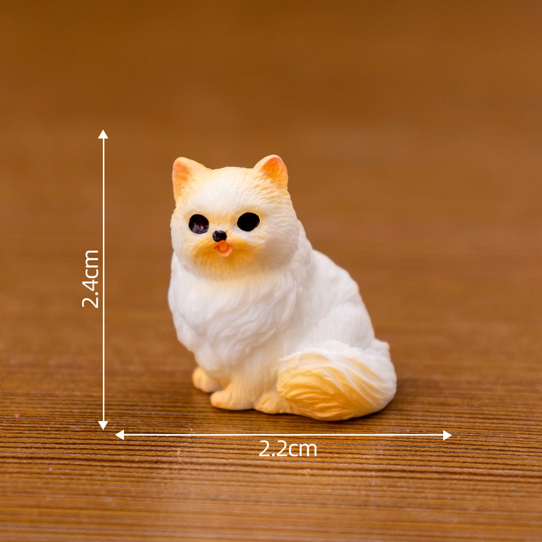 微景观创意可爱小猫猫咪 diy装饰品盲袋配件迷你桌面汽车载小摆件