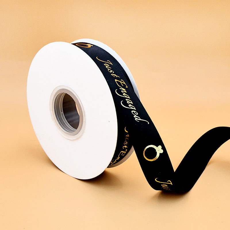 Rivora - Foil Just Engaged Ribbon