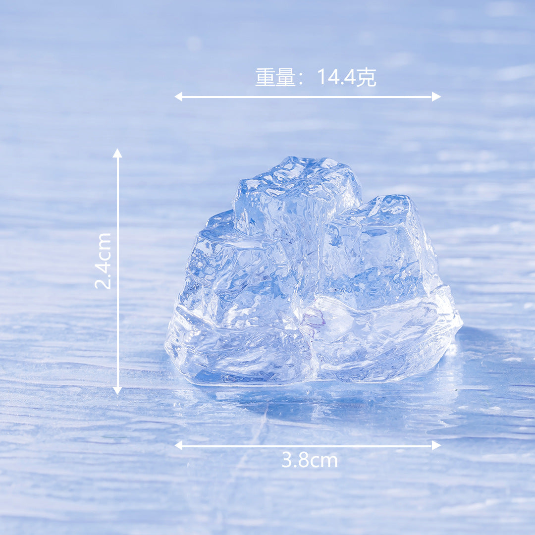 微景观摆件创意新品冰山世界 高级感小众摆件diy配件车载桌面摆件