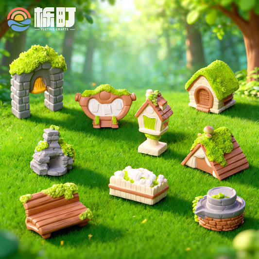 苔藓微景观创意治愈小森林 diy园艺造景装饰品配件摆设桌面小摆件