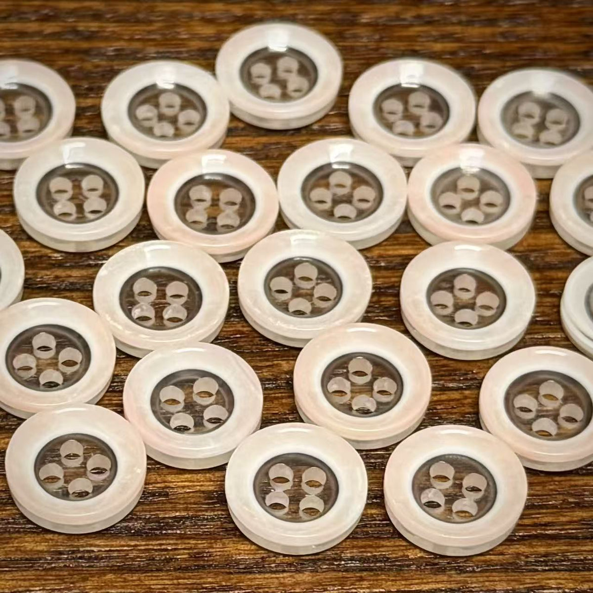 Bunli - DIY 10 Pack Pastel Soft-Sheen Round Button