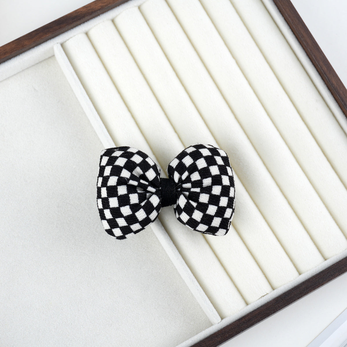 Chivy - Plaid Checker Bow Embellishment Accessory