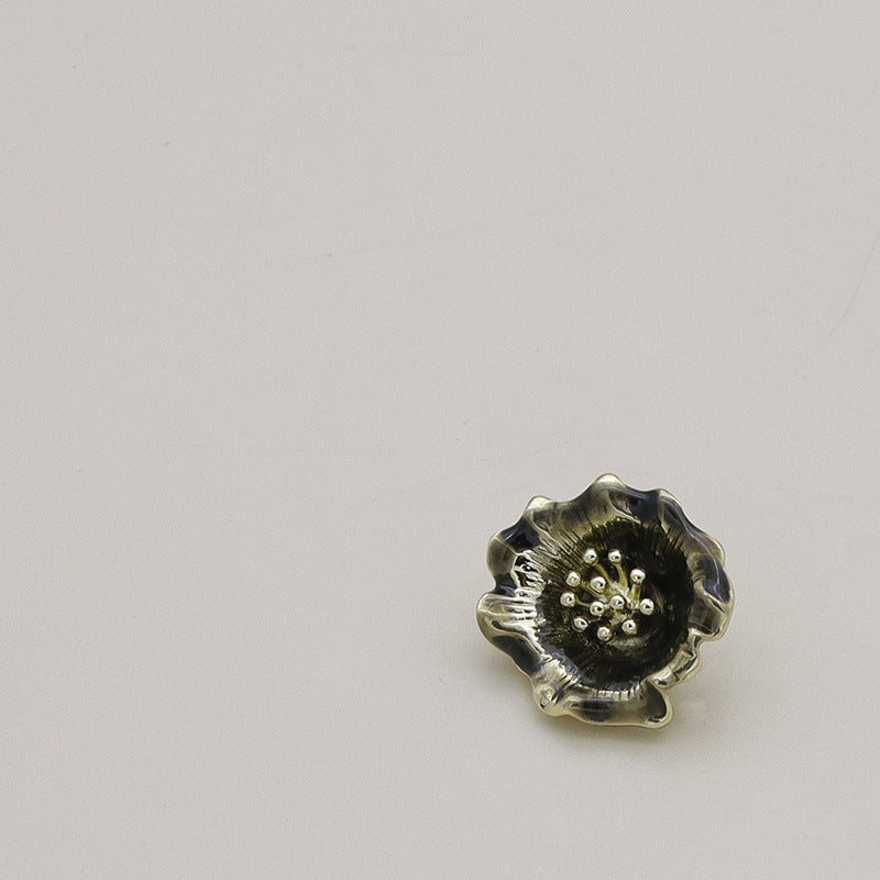 金属花朵花蕊上衣纽扣高档大衣女毛呢风衣袖西服西装钮扣子批发