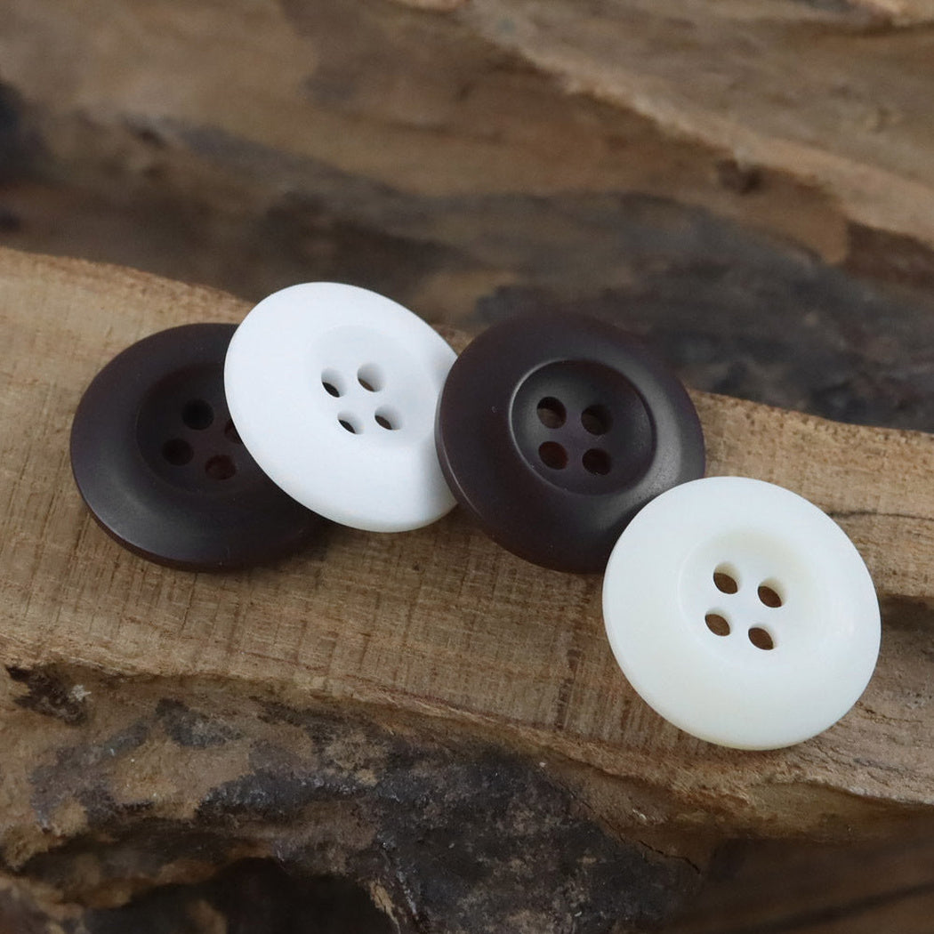 Bunli - DIY 10 Pack Matte Concave Four-Hole Button