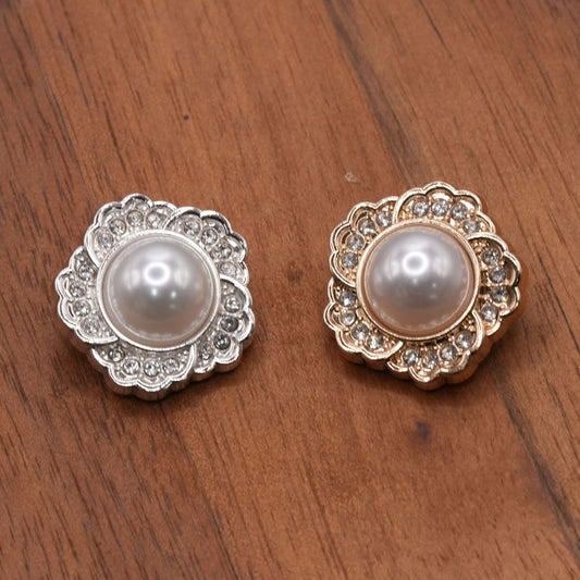 Bunli - DIY 10 Pack Scalloped Domed-Center Buttons