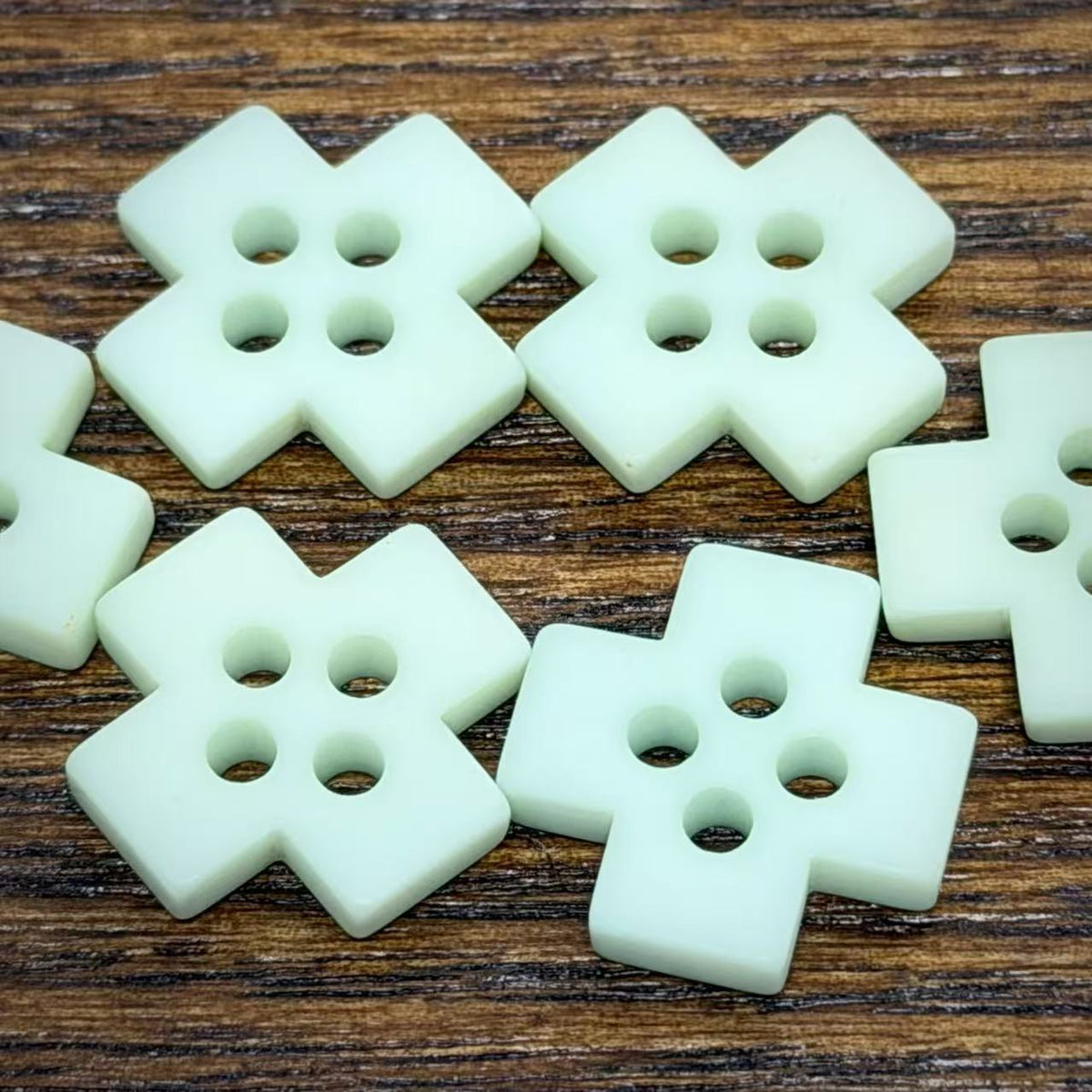 Bunli - DIY 10 Pack Puzzle Shape Four Hole Button