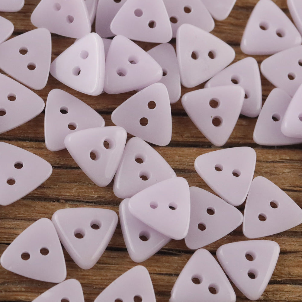 Bunli - DIY 10 Pack Solid-Tone Triangle Button
