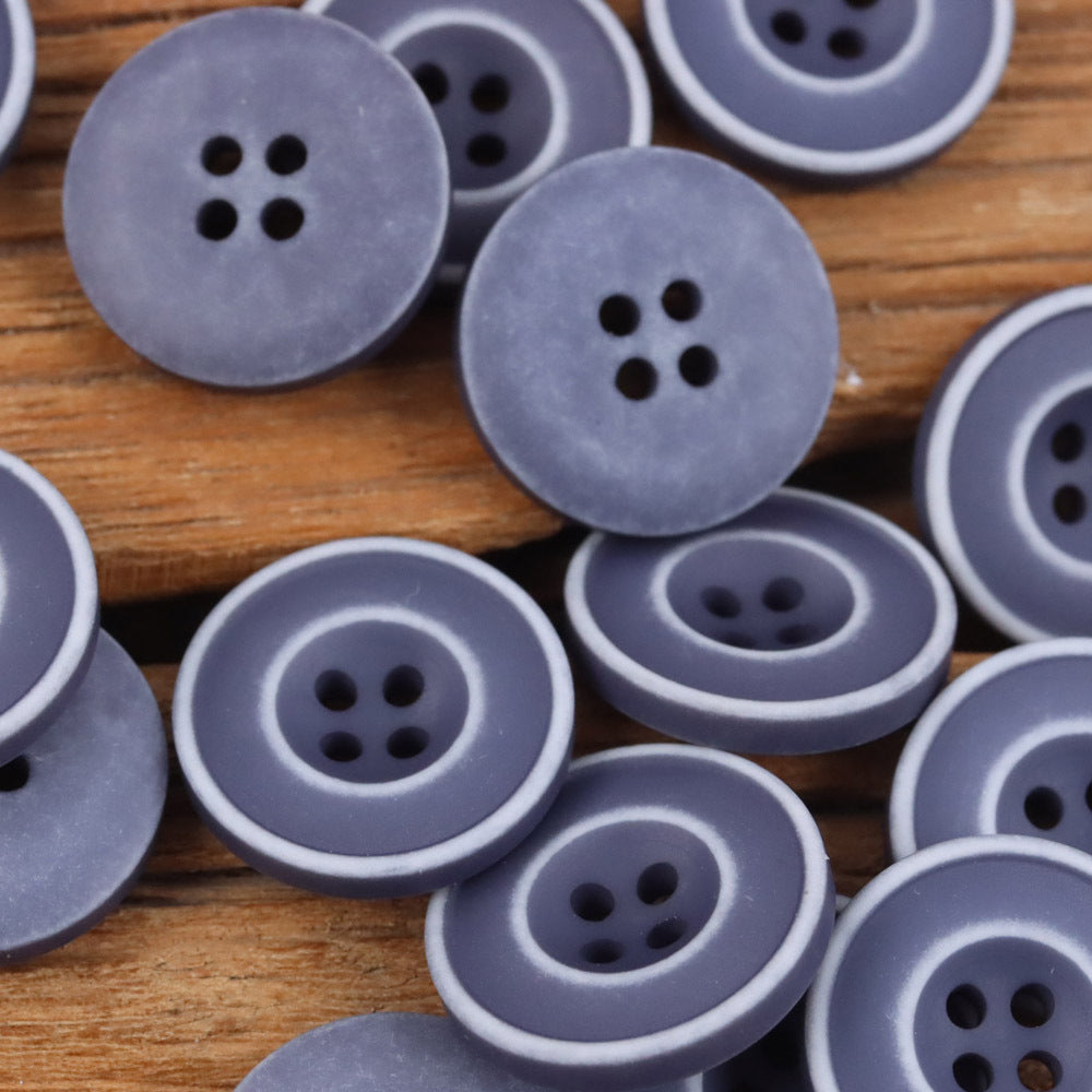 Bunli - DIY 10 Pack Washed Contrast-Ring Round Button