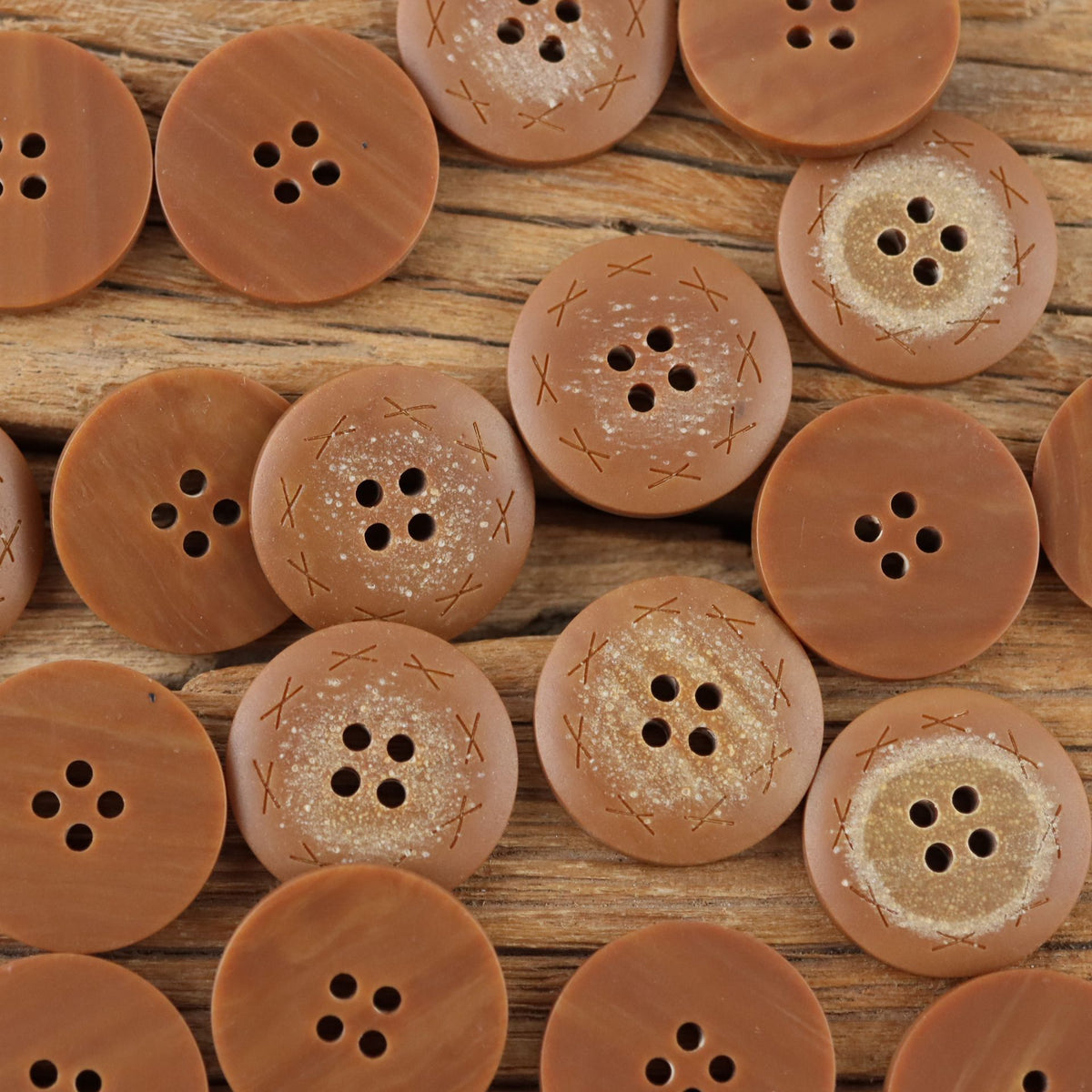 Bunli - DIY 10 Pack Engraved Round Button