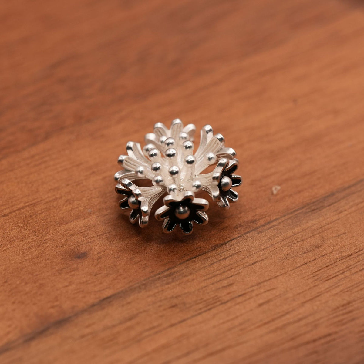 Bunli - DIY 10 Pack Ornate Floral Shank Button