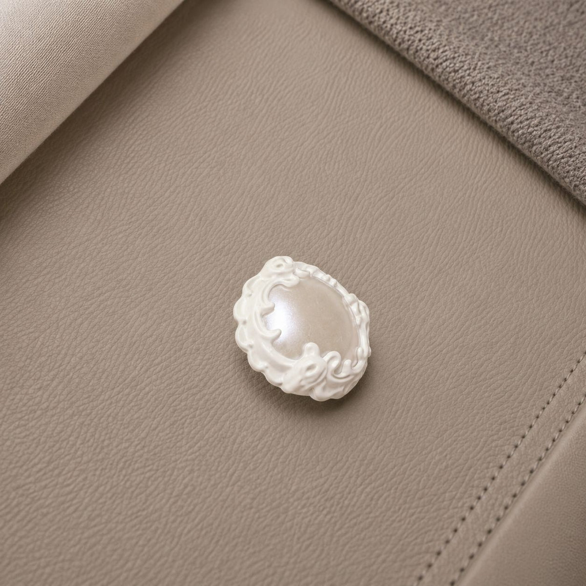 小香风合金珍珠雕花浮雕手缝扣子大衣西装开衫装饰服装辅料纽扣