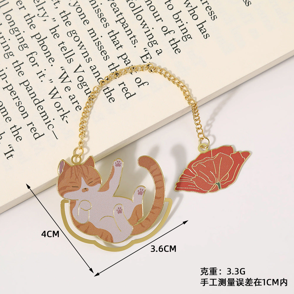 Novellea - Cat-Pose Chain-or-Tassel Bookmark
