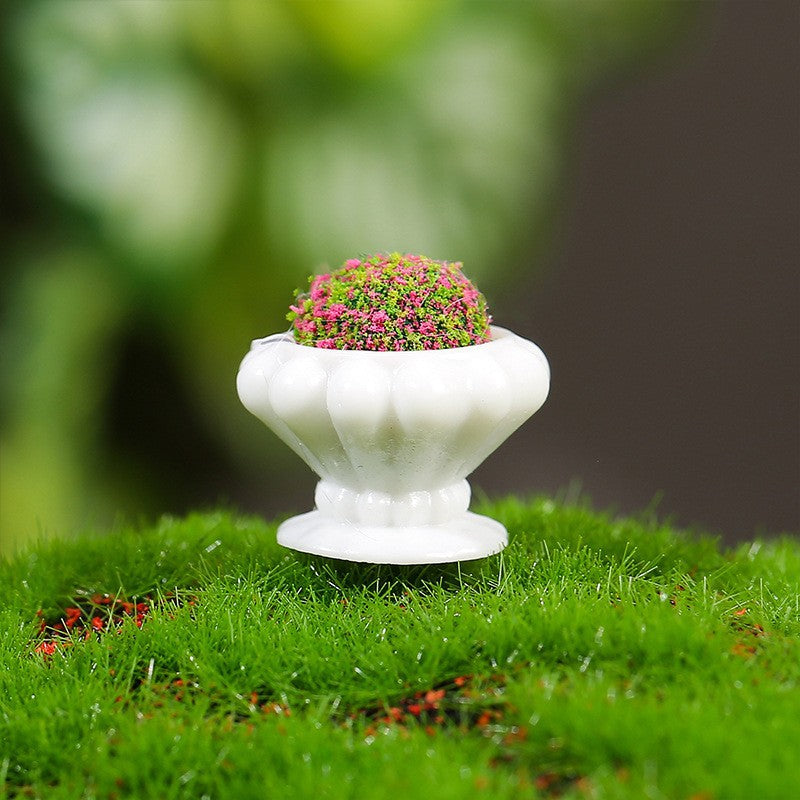 仿真花坛微景观摆件 娃娃屋创意小装饰 桌面卡通小摆件