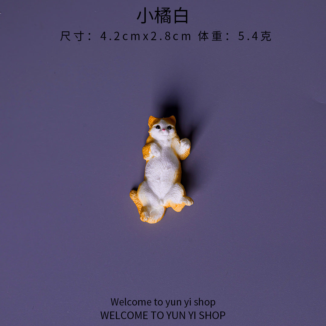 微景观写实小猫 创意树脂摆件卡通可爱小猫 办公室车载桌面小摆件