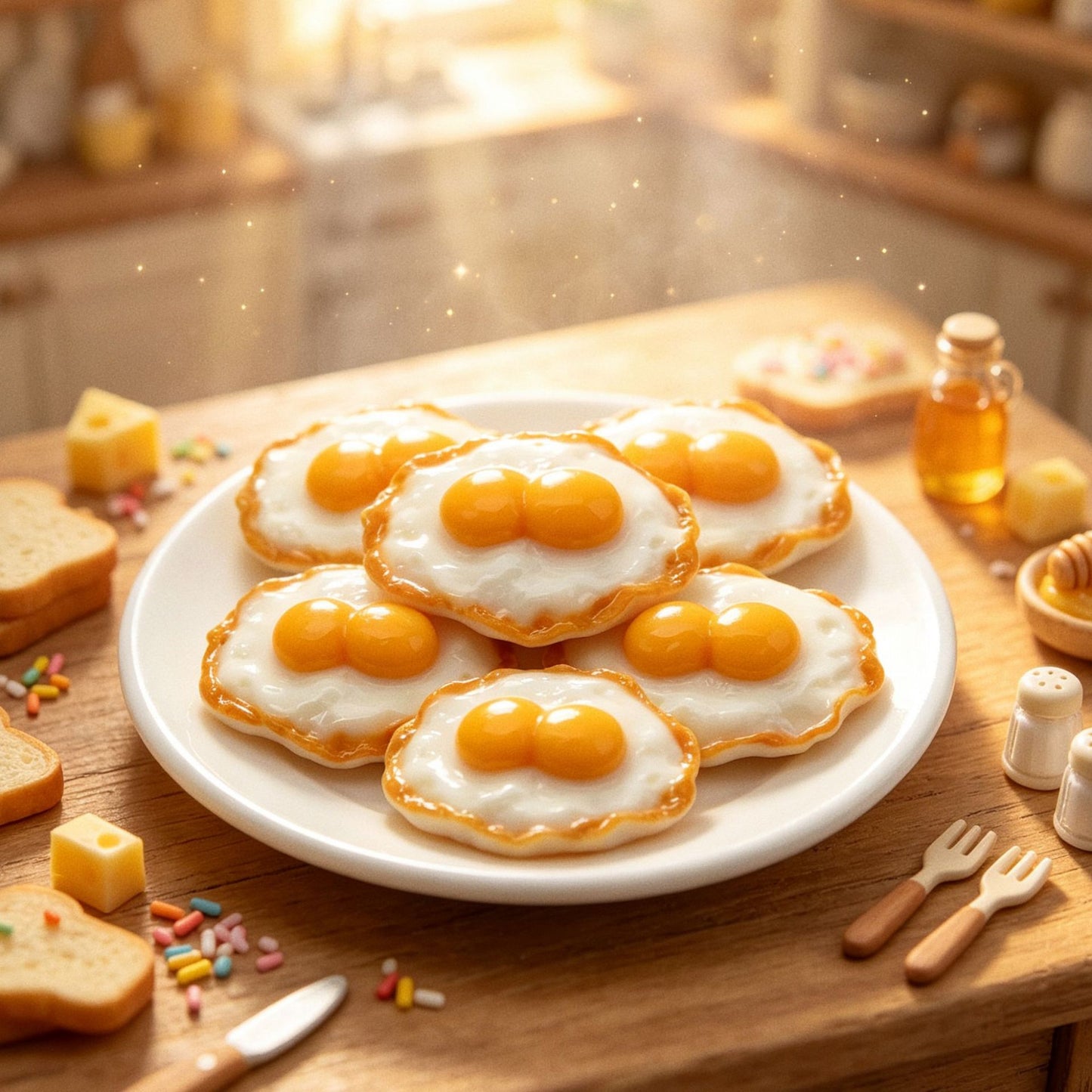 趣味仿真食物发夹卡贴片DIY微场景摆件仿真微缩食玩发饰挂件配件