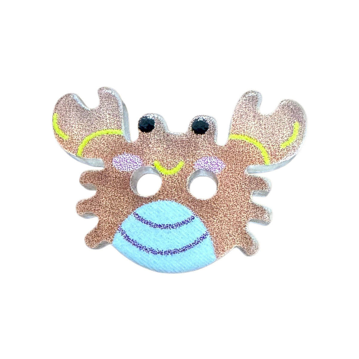 Bunli - DIY 10 Pack Crab Shape Two Hole Button