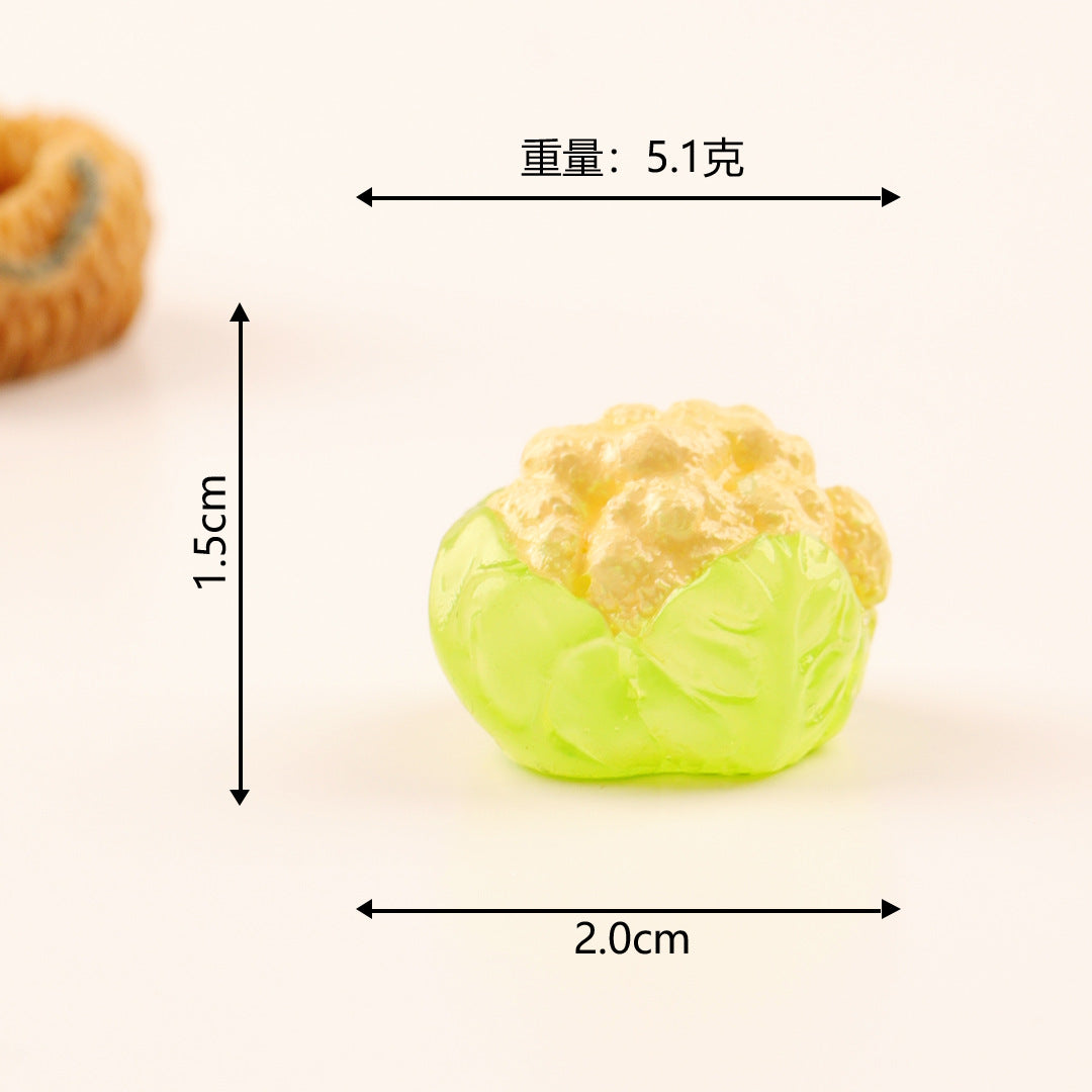 微景观小摆件夜光仿真蔬菜南瓜 创意diy装饰品微缩场景小摆件批发