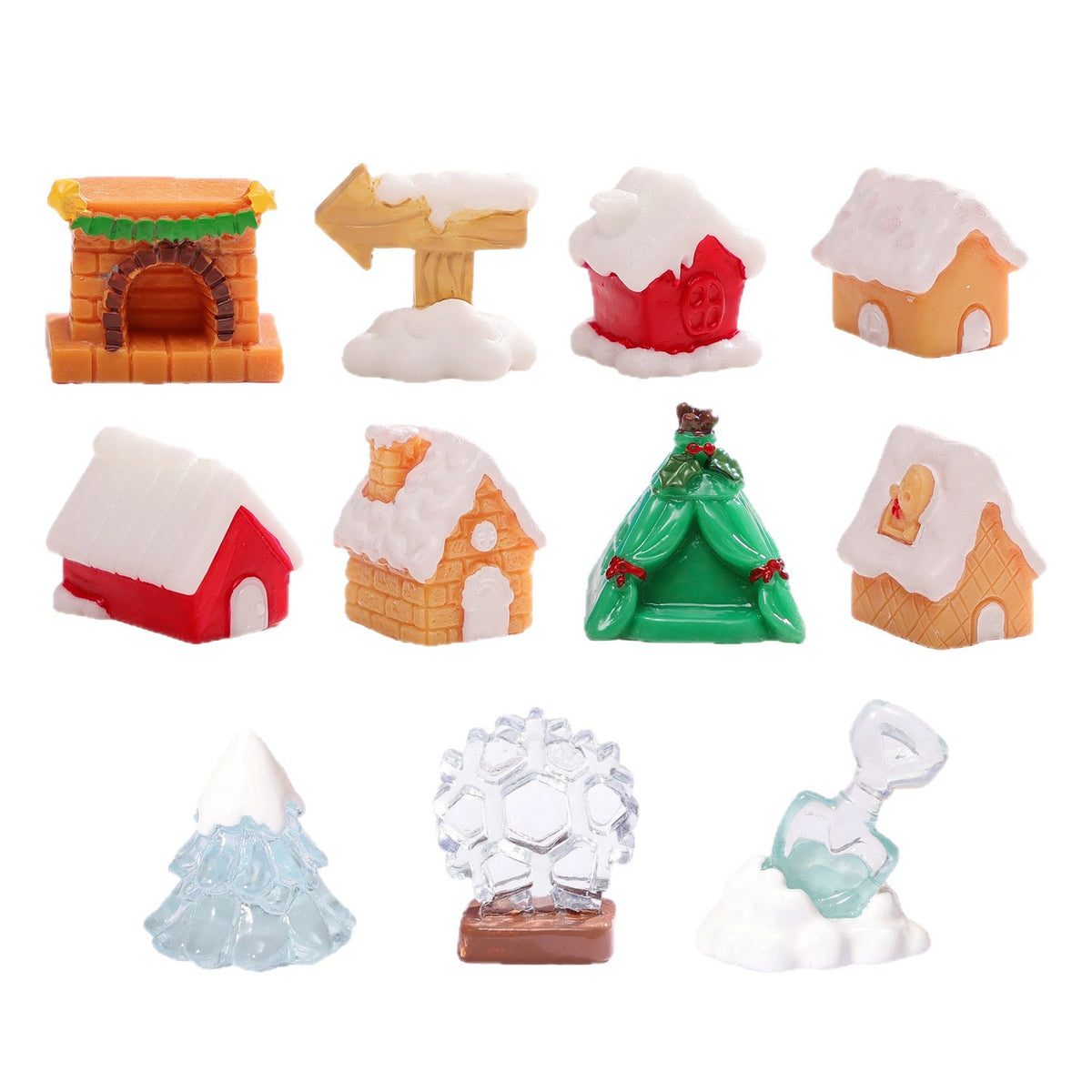 Objella - Festive Snow House Miniature Ornament