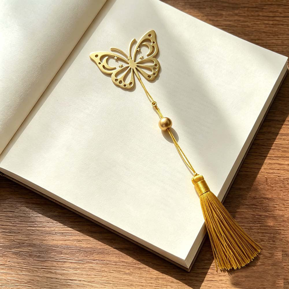 Novellea - Botanical-Winged Openwork Bookmark