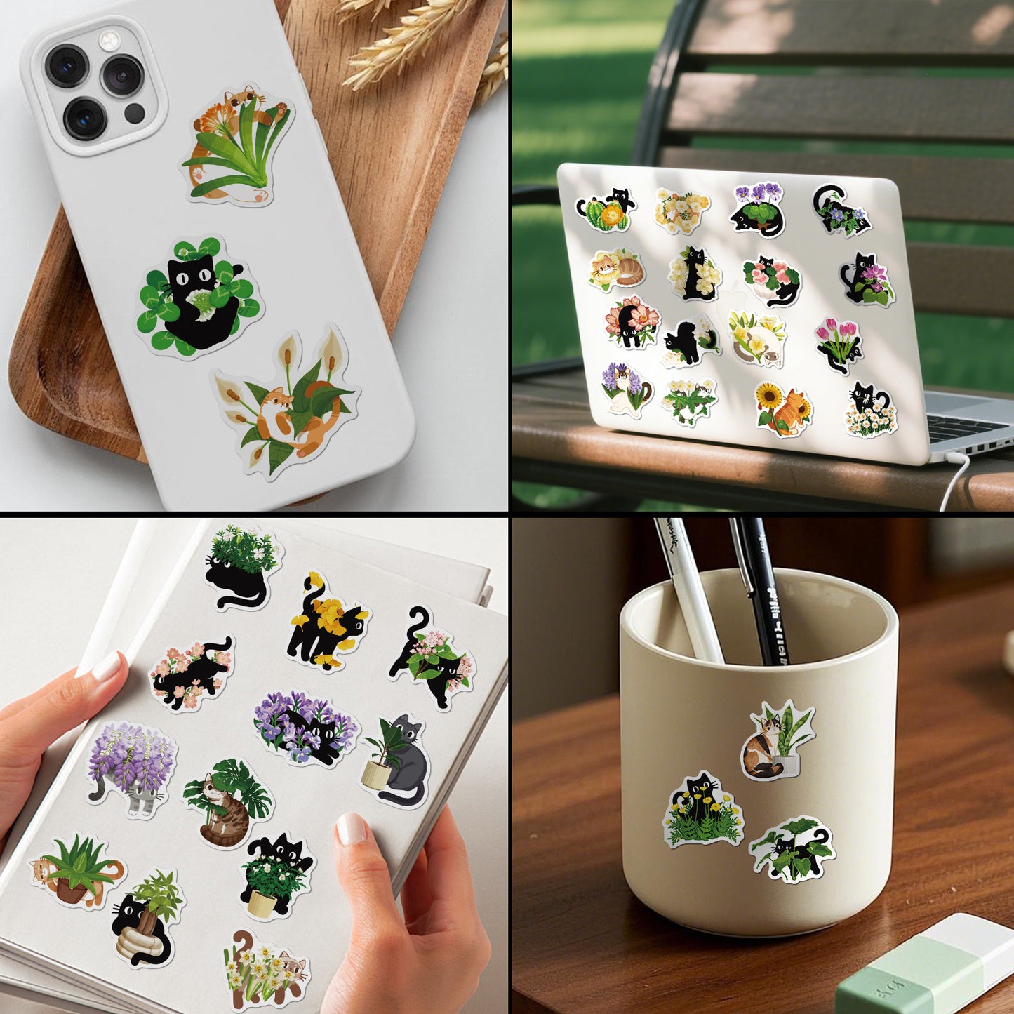 Lunira - Botanical Cat Garden Sticker Pack