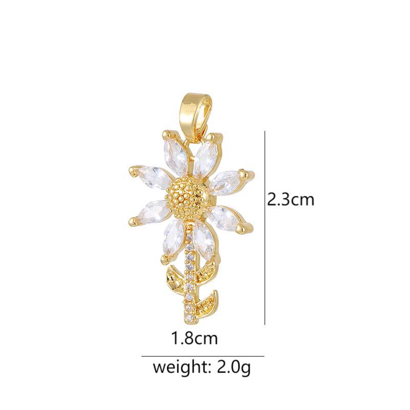 欧美新品ins风亚马逊热销时尚个性玫瑰花Rose女款18k吊坠项链女