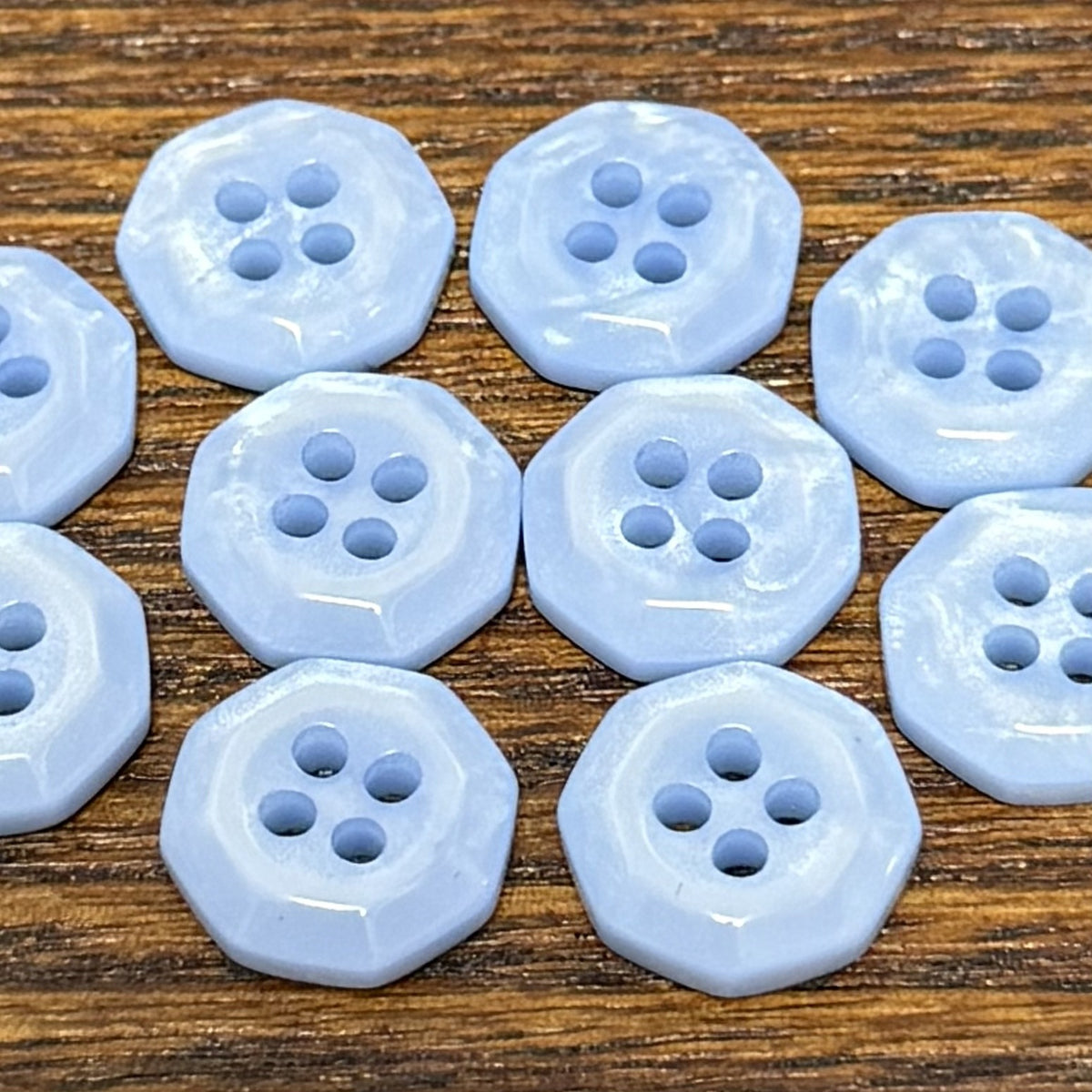 夏季清新糖果色八边形异形流光衬衫纽扣童装扣手作diy装饰品配件