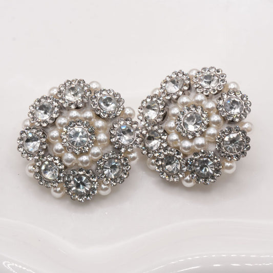 Bunli - DIY 10 Pack Floral-Cluster Round Buttons