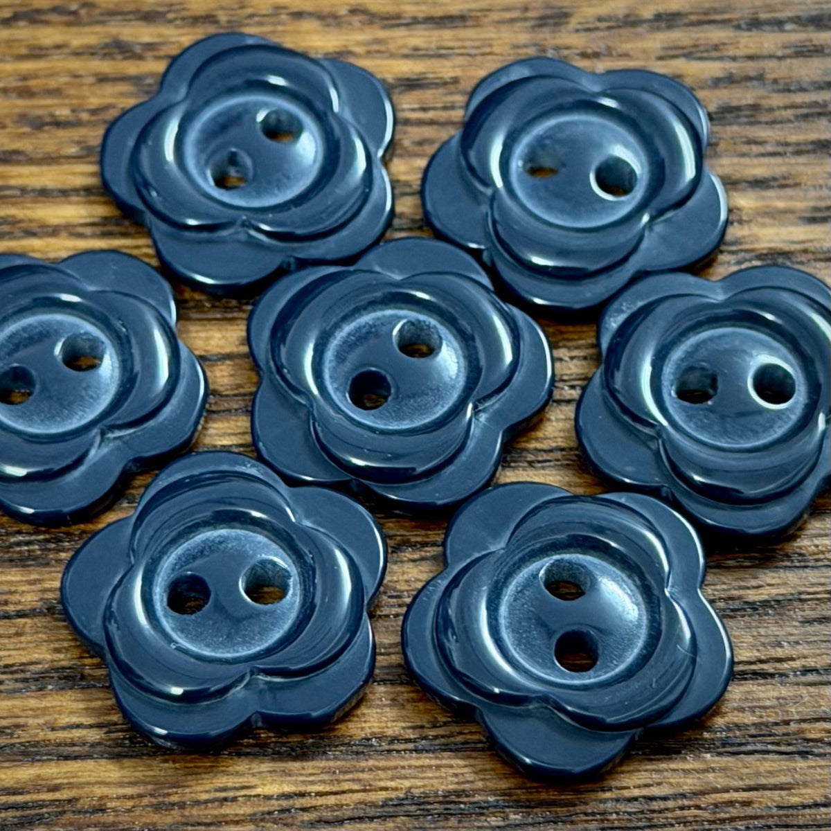 Bunli - DIY 10 Pack Layered Five-Petal Flower Button