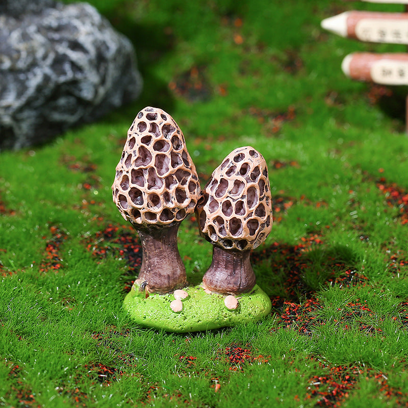 新款蘑菇摆件 苔藓微景装饰品 桌面树脂工艺品小摆件