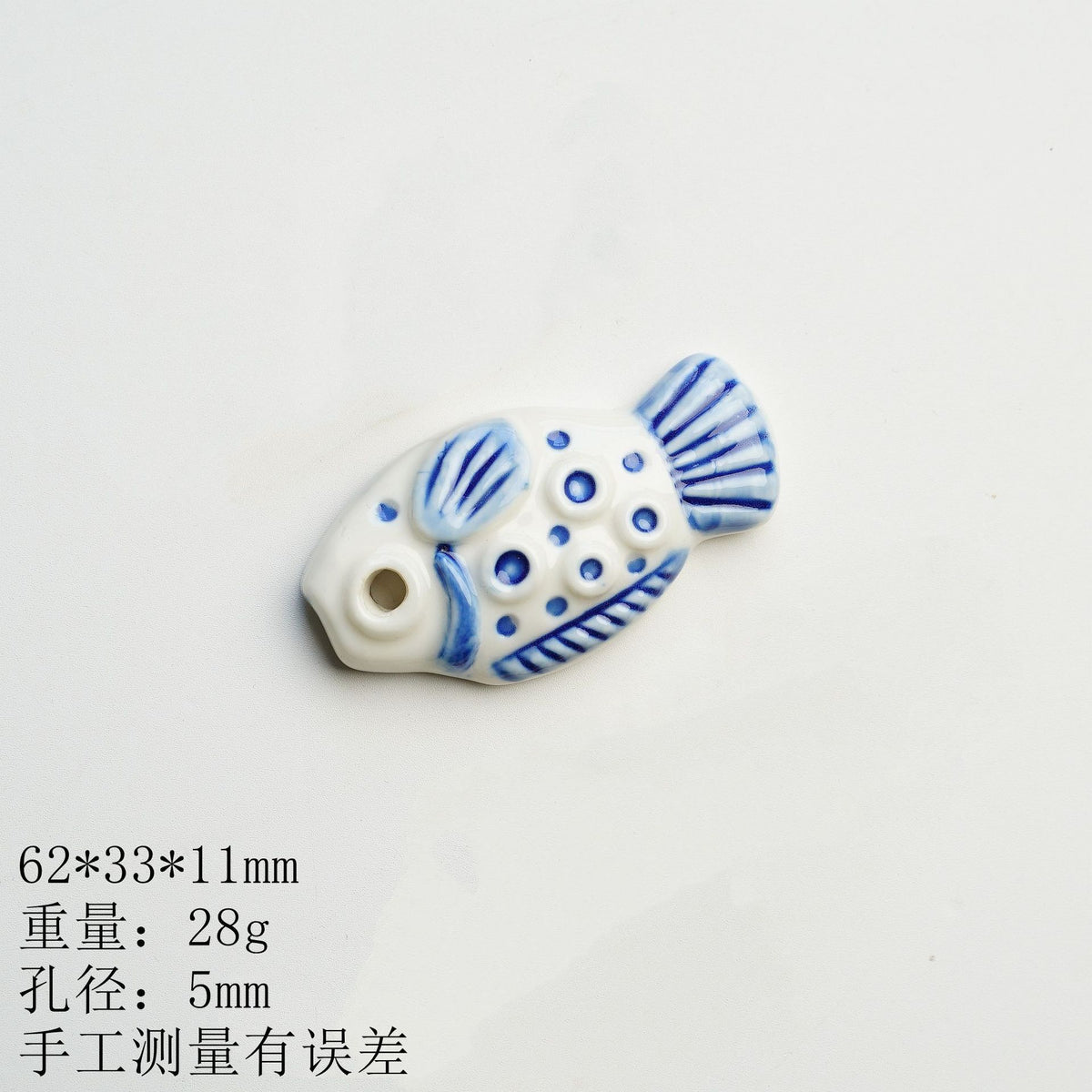 景德镇跨境复古民族风时尚波西米亚欧美手工陶瓷鱼配件手工DIY
