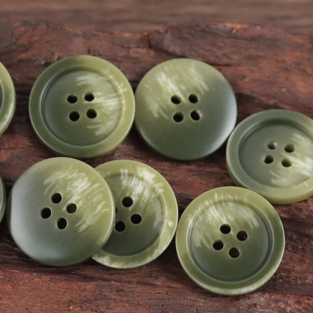 Bunli - DIY 10 Pack Contrast-Marked Round Button