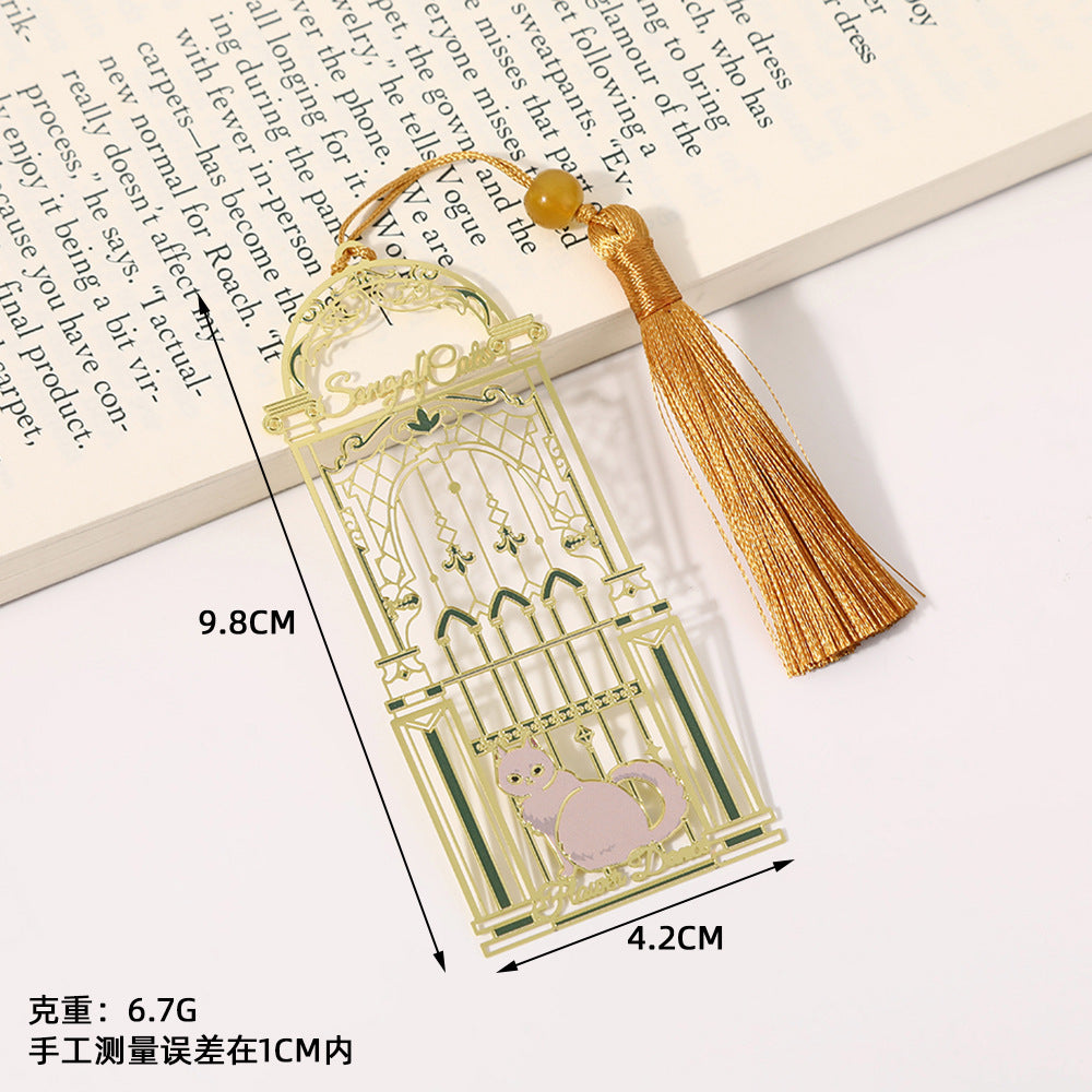 Novellea - Cat-Pose Chain-or-Tassel Bookmark