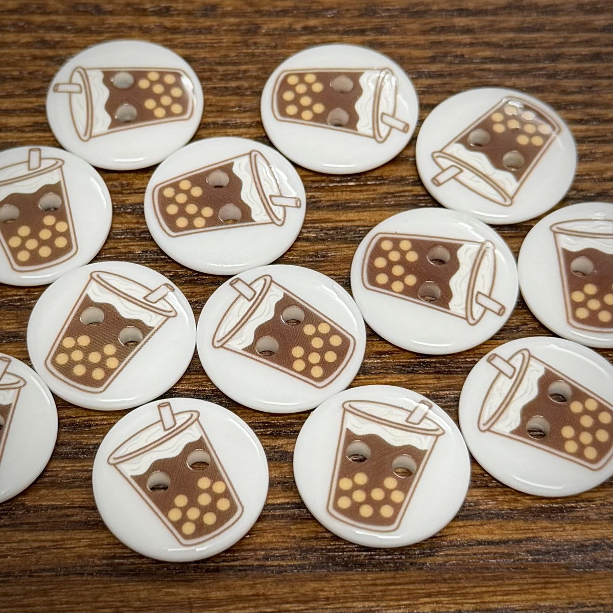 Bunli - DIY 10 Pack Bubble Tea Two Hole Button
