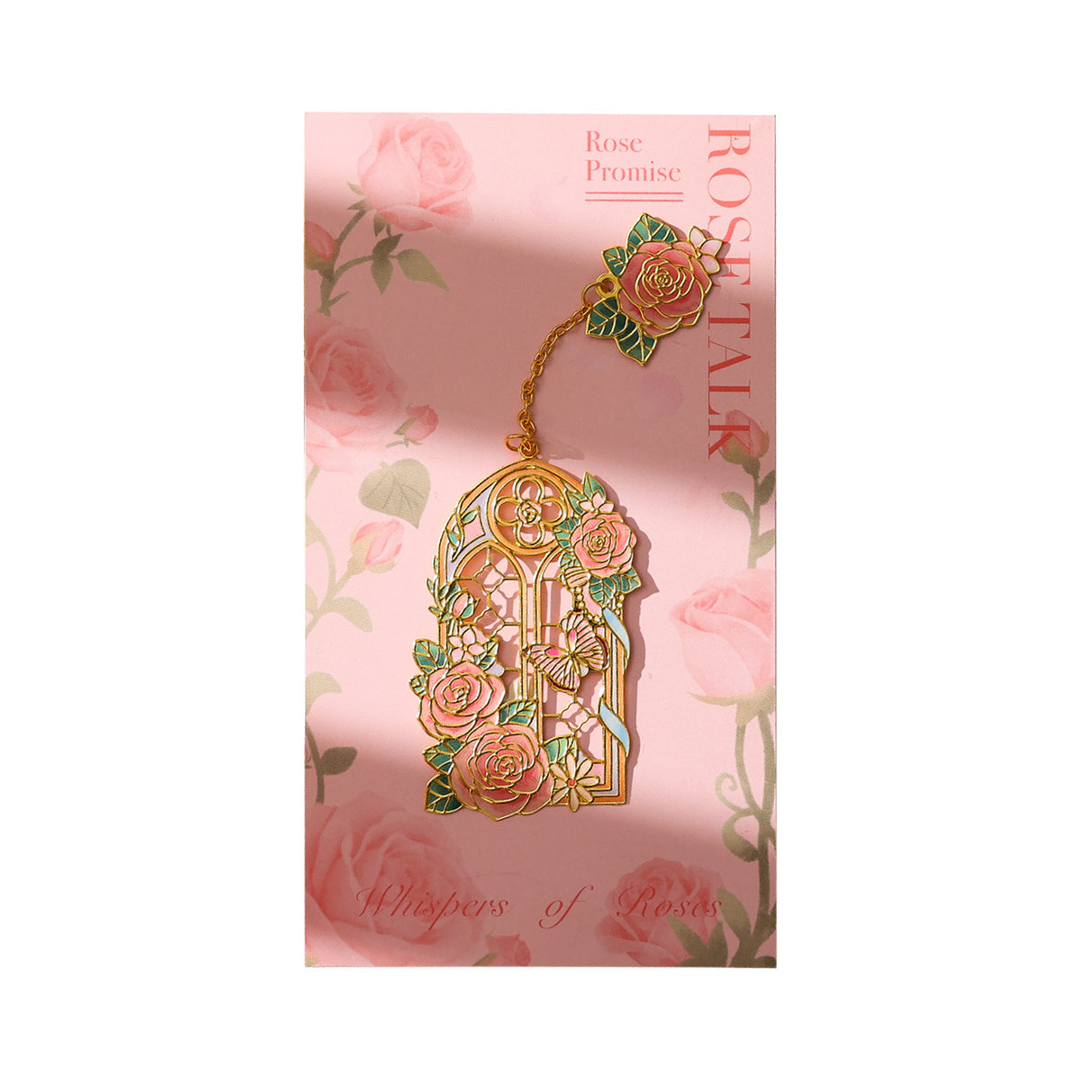 Novellea - Rose-Tab Butterfly-Openwork Bookmark