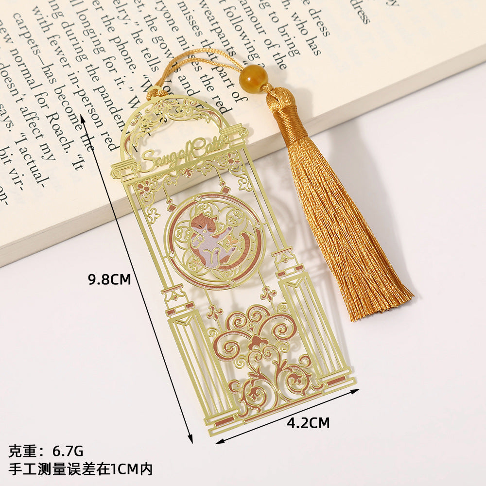 Novellea - Cat-Pose Chain-or-Tassel Bookmark