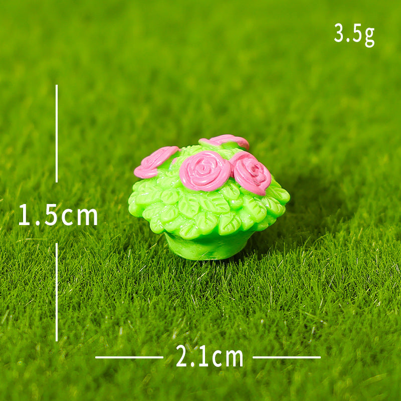 Objella - Flower Garden Scene Miniature Ornament
