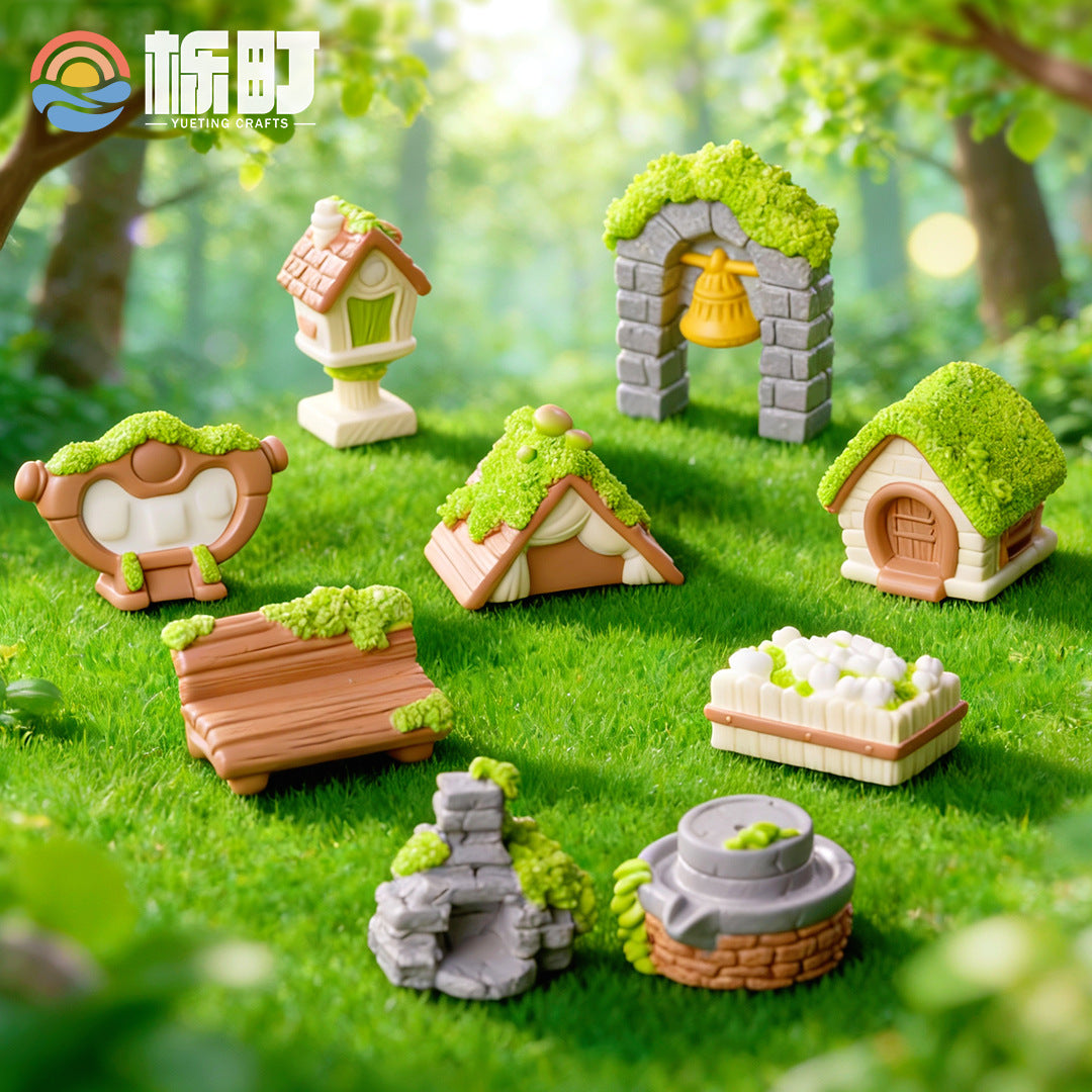 苔藓微景观创意治愈小森林 diy园艺造景装饰品配件摆设桌面小摆件