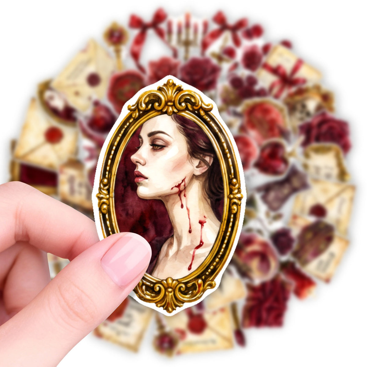 Lunira - Gothic Rose Castle 50-Sticker Pack