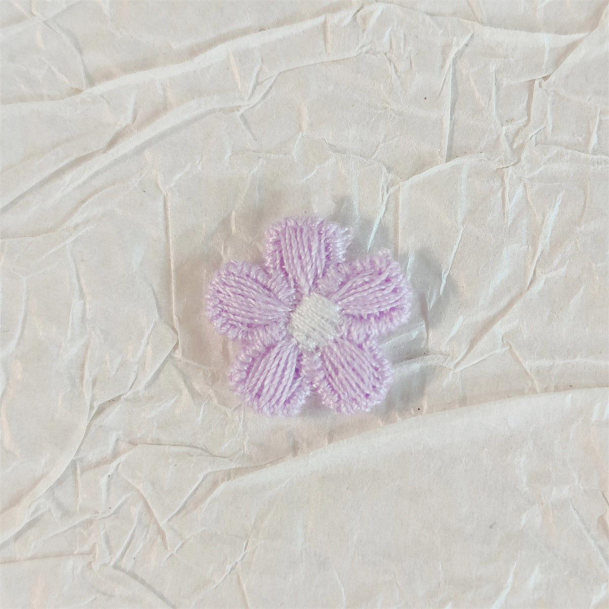 小清新彩色毛线五瓣花小花花朵配件 diy儿童服饰包包鞋袜装饰辅料